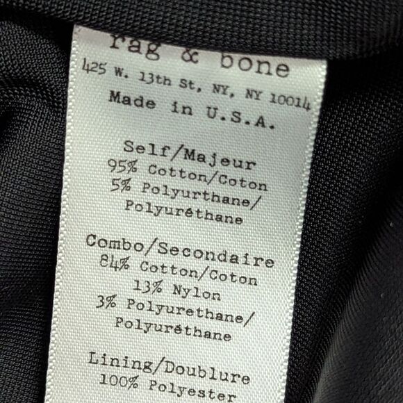 Rag & Bone Black Layla Contour Bodycon Ladder Back Mini Dress Size 6 Black - Picture 15 of 16